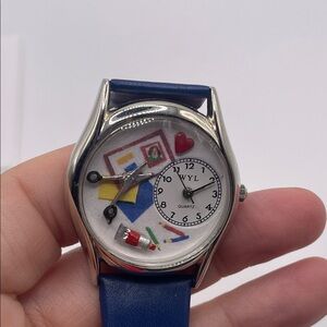 MUST‎ BUNDLE 
Silver and Blue Quartz Watch handmade in Atlanta